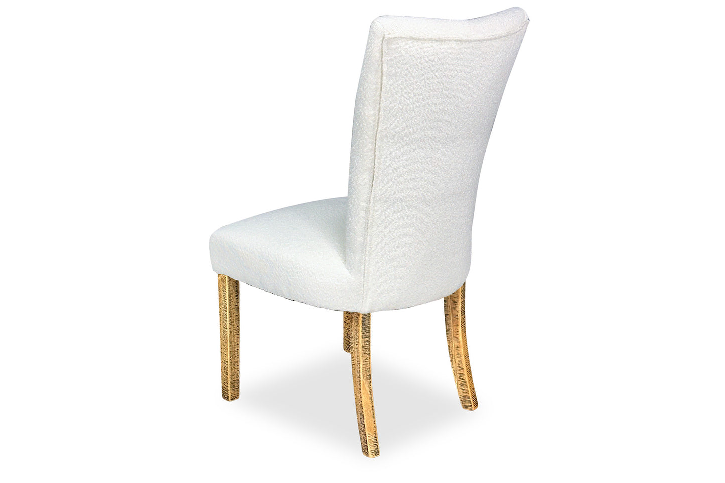 Mirage Chair - White Bouclé (Forge Legs)