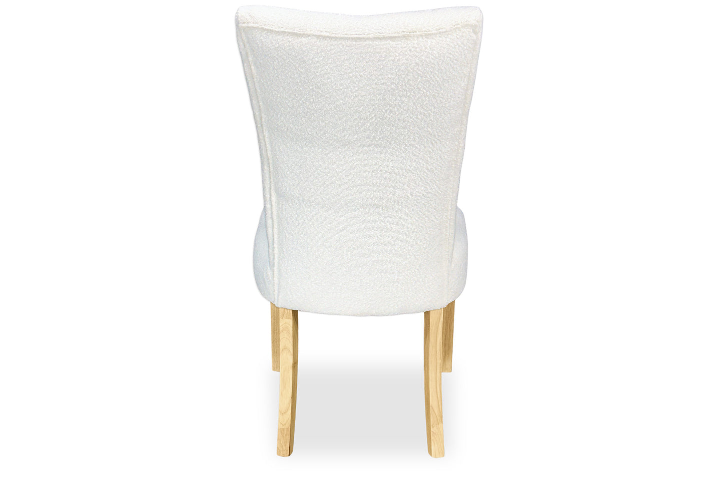 Mirage Chair - White Bouclé (Oak Legs)