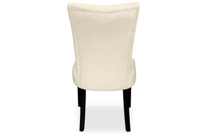 Mirage Chair - Natural Linen (Black Legs)