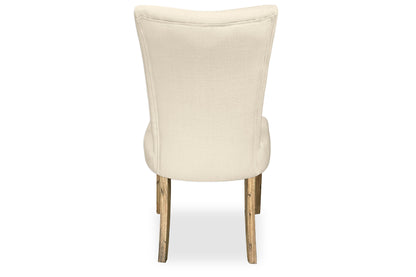 Mirage Chair - Natural Linen (Antique Legs)