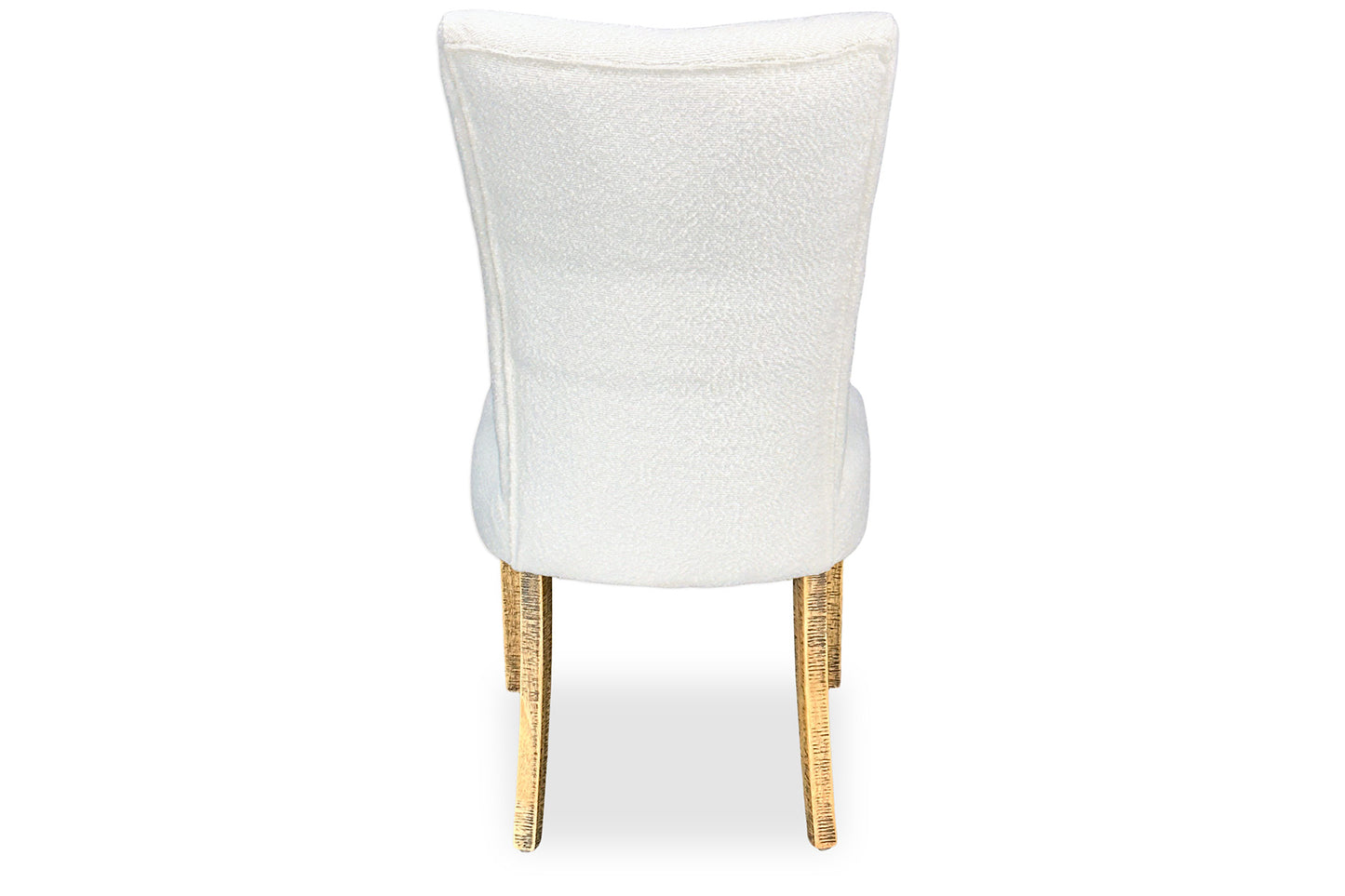 Mirage Chair - White Bouclé (Forge Legs)