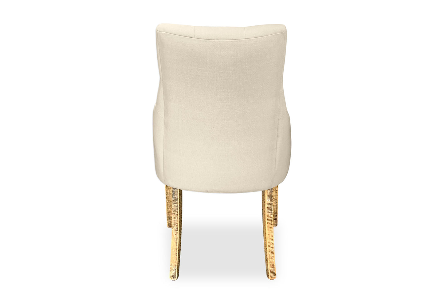 Scoop Back Chair - Natural Linen (Forge Legs)