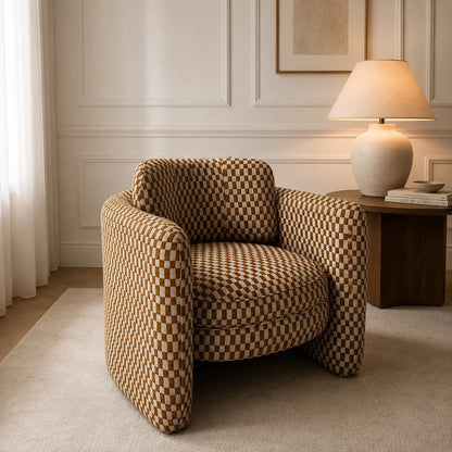 Mellow Accent Chair - Checkered