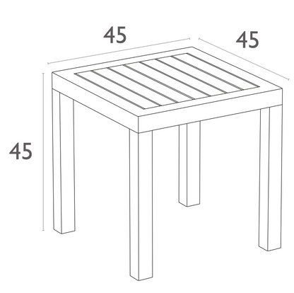 Noosa Outdoor End Table - Black