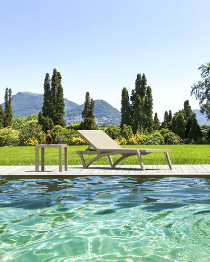 Noosa Outdoor End Table - Latte