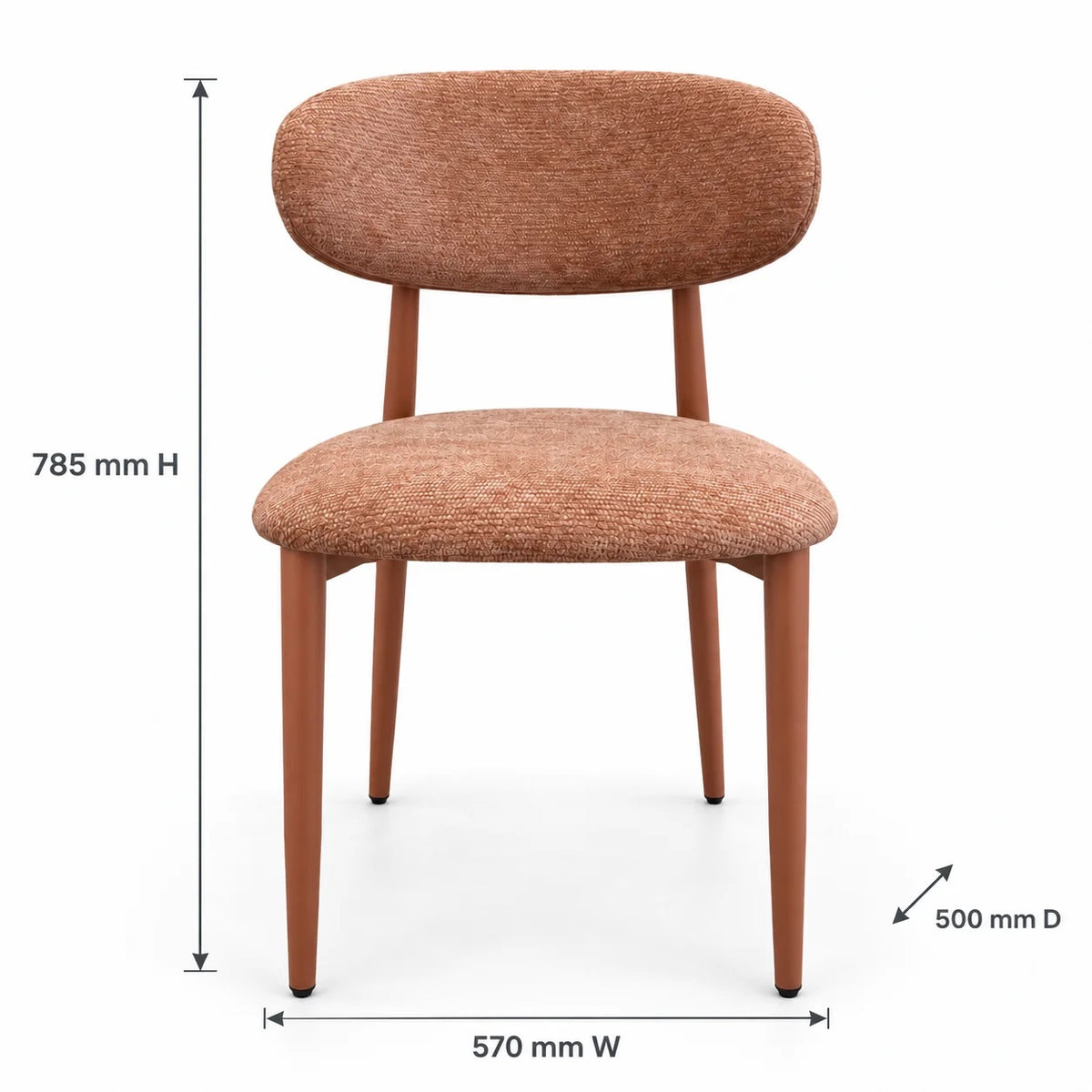 Pebble Chair - Terracotta