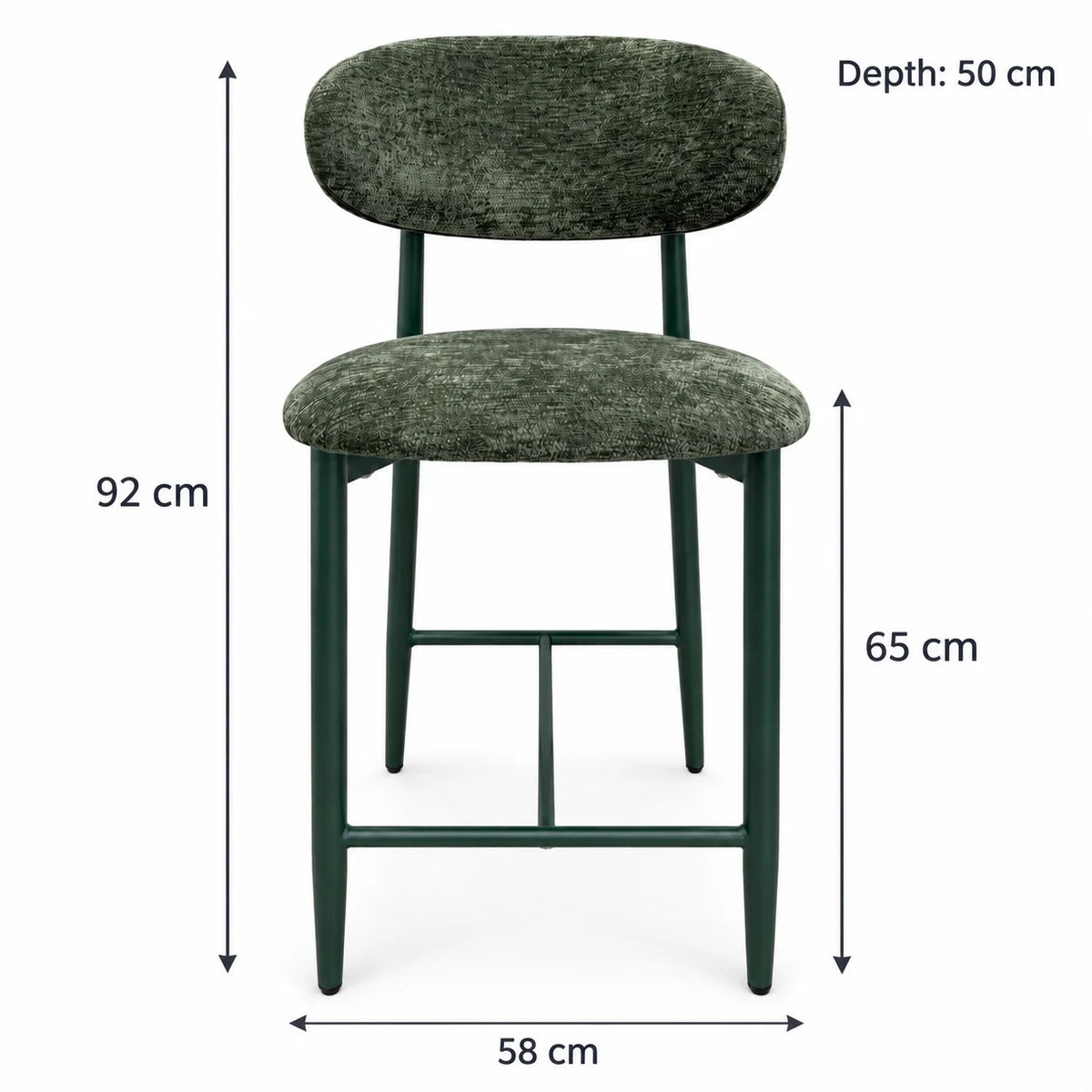 Pebble Kitchen Stool - Forest