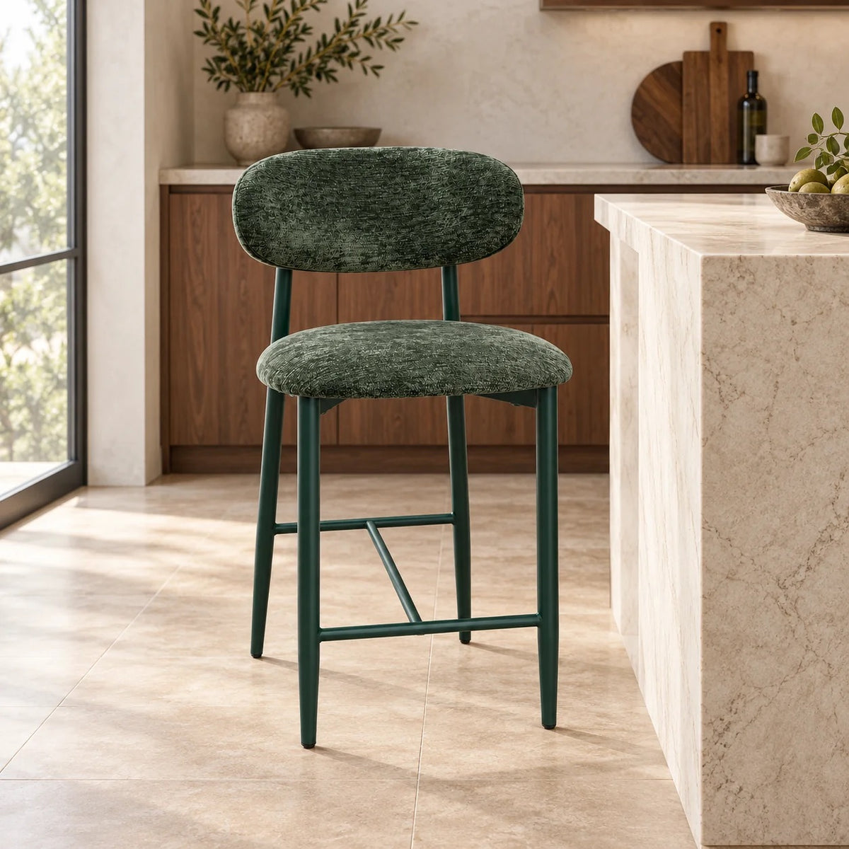 Pebble Kitchen Stool - Forest