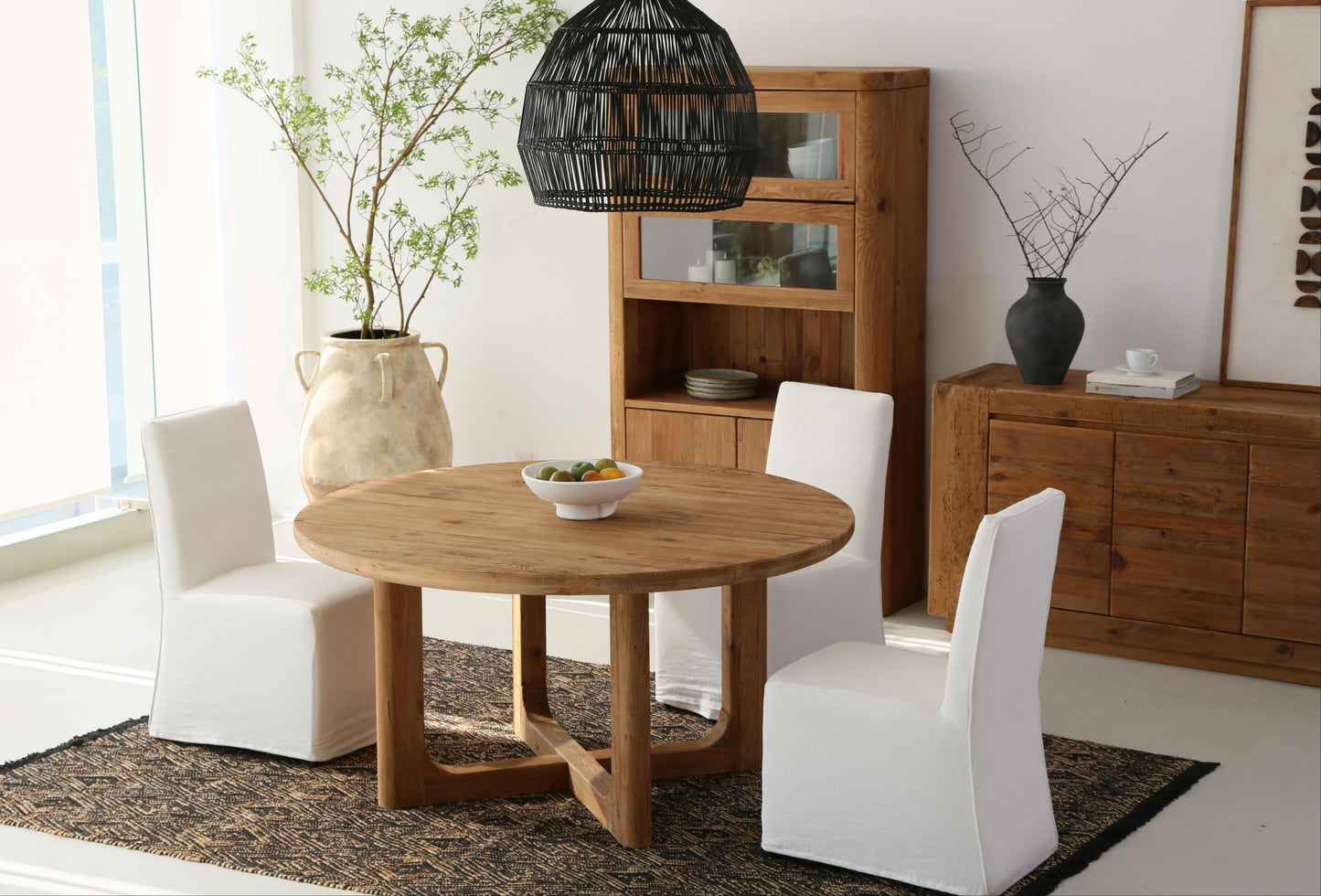 Plantation Dining Table - Curve (1200mm)