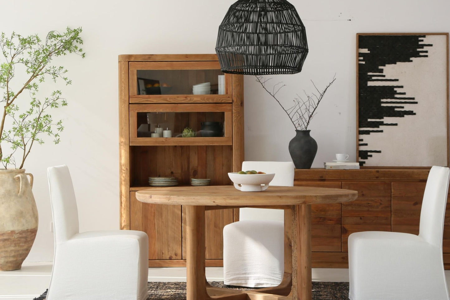 Plantation Display Cabinet - Curve