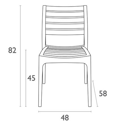 Noosa Outdoor Chair - White