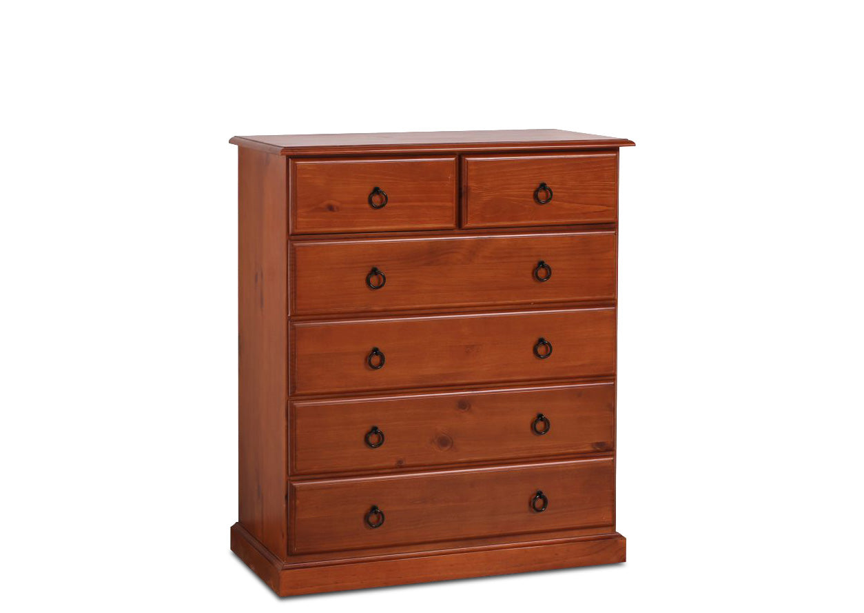 Spring Tallboy - 6 Drawer