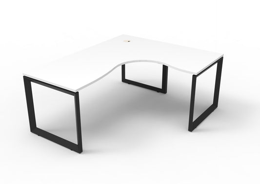 Studio Corner Desk - White & Black