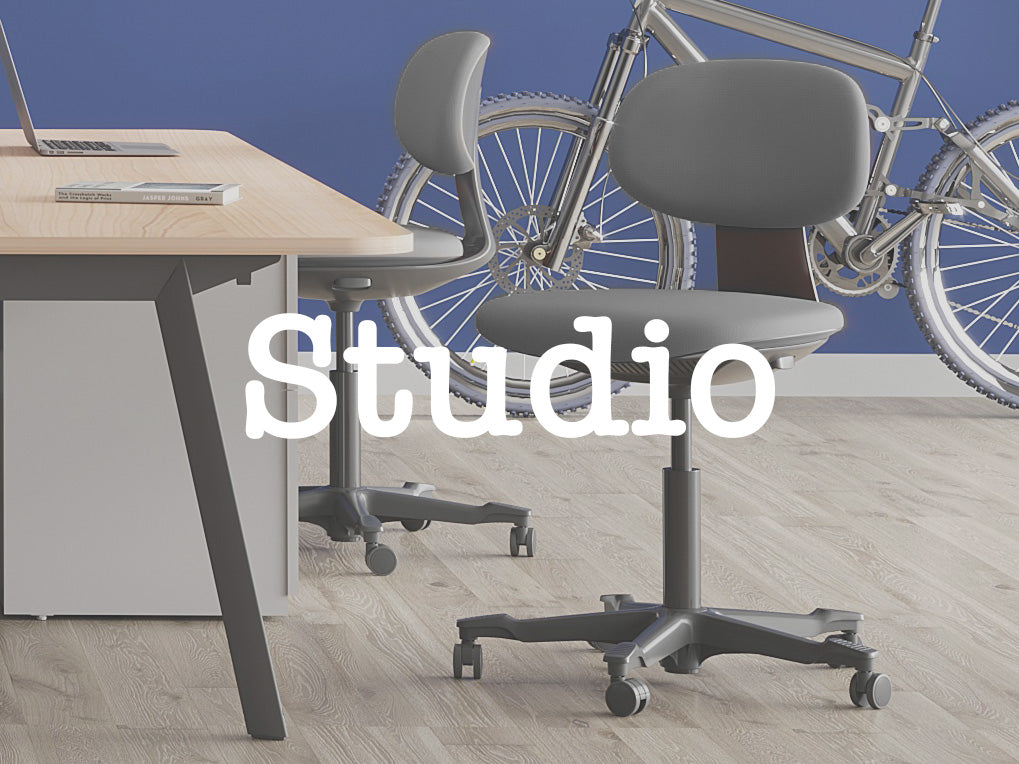 Studio Corner Desk - Oak & Black – Brisbane Furniture
