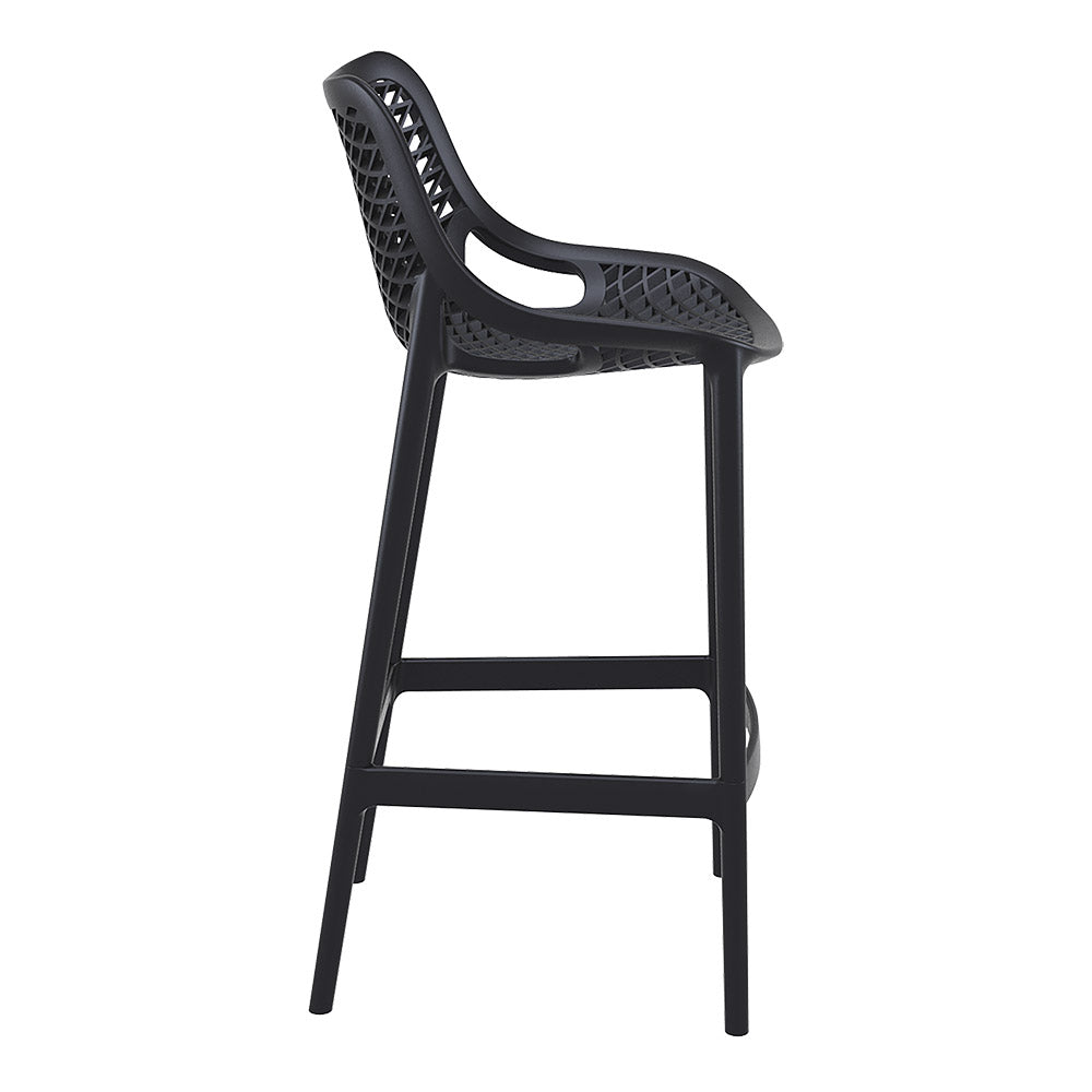 Tangalooma Outdoor Barstool - Black