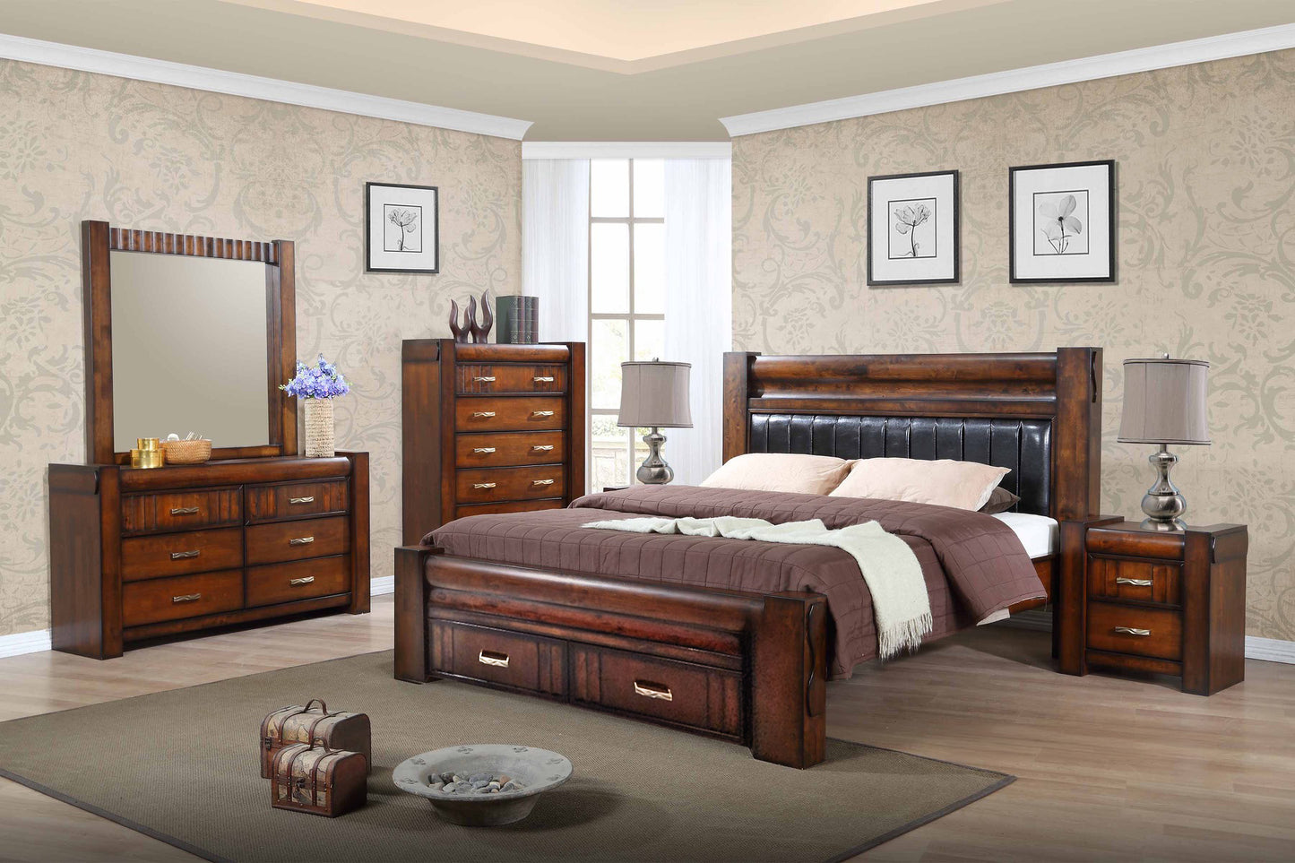 Vito Bedroom Set (4 Piece)