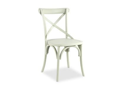 Parisienne White & Cross Back Dining Suite (1500mm)