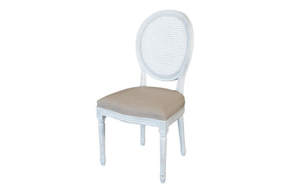 Motif Chair (Cane Back) - White
