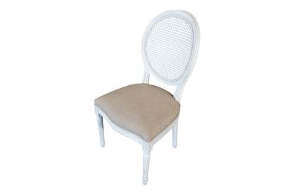 Motif Chair (Cane Back) - White