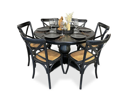 Parisienne Dining Table - Black (1200mm)