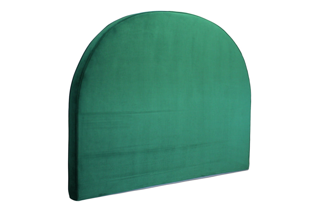 Arched Bedhead Green Velvet Brisbane Furniture
