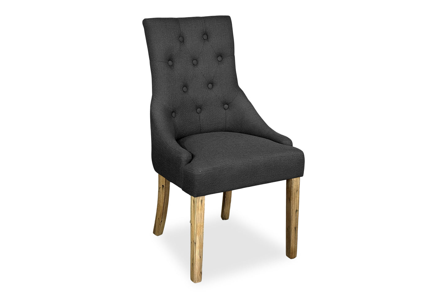 Scoop Back Chair - Dark Grey (Antique Legs)