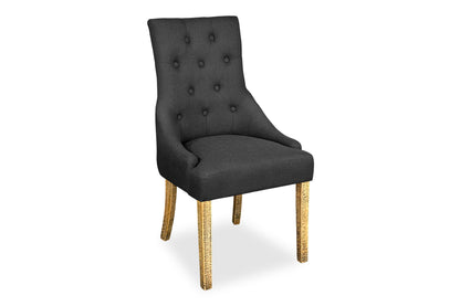 Scoop Back Chair - Dark Grey (Forge Legs)