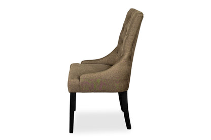 Scoop Back Chair - Light Brown (Black Legs)