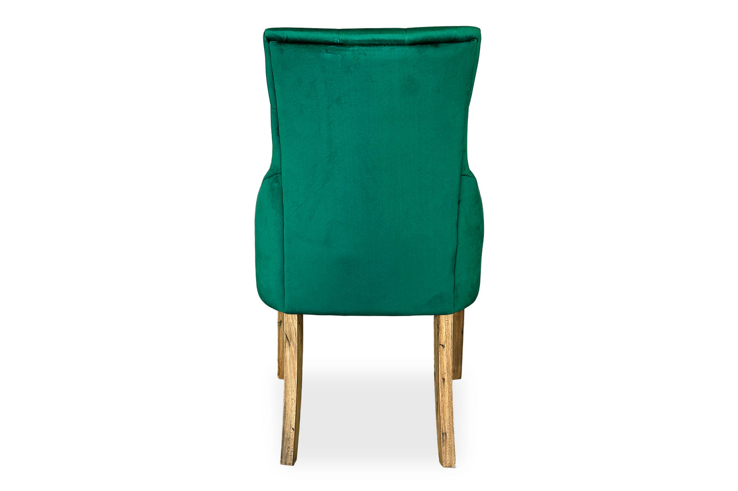 Scoop Back Chair - Green Velvet (Antique Legs)